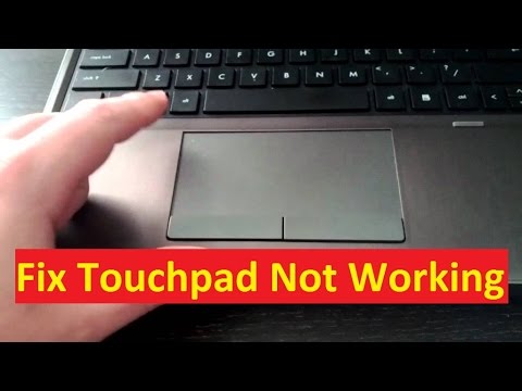 Toshiba laptop trackpad not working